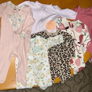 Baby Girl Sleeper Bundle (6 pieces)
